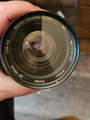 Canon Vivitar 28-105mm 1:3.5-4.5 MC Camera Lens Macro Focusing zoom lens