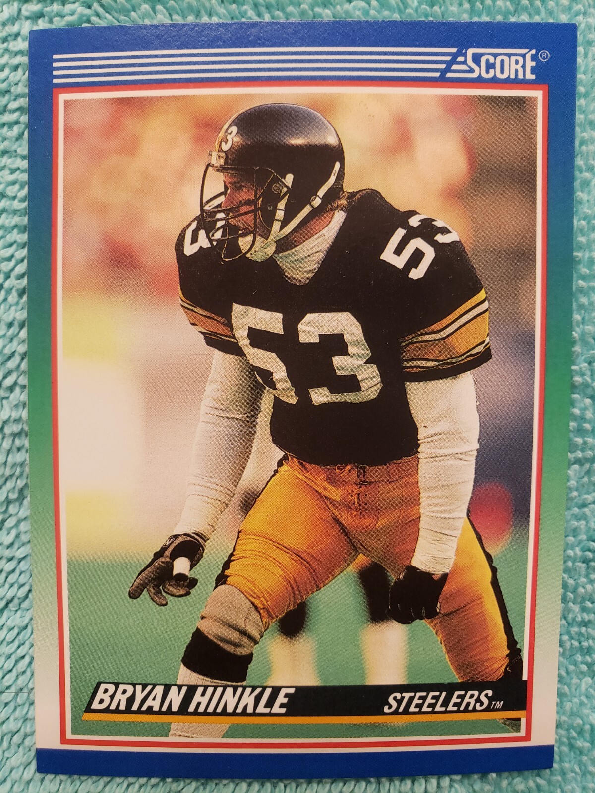 1990 SCORE BRYAN HINKLE #396 PITTSBURGH STEELERS 