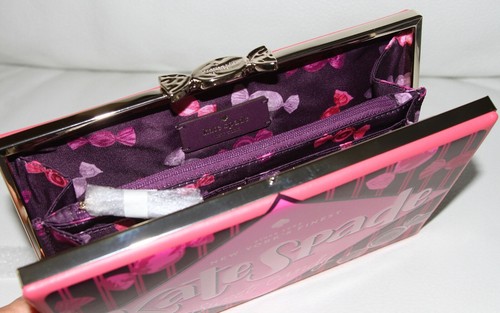 💚 Kate Spade Candy Shop Envoltura Bolso sin asas Noche Evento Bolso Cartera Cuero Bolso de mano - Imagen 8 de 8