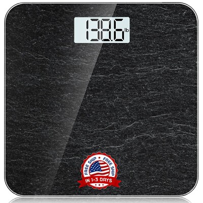 Báscula De Baño Digital De Peso Corporal Con Pantalla LED Iluminada 400 Libras