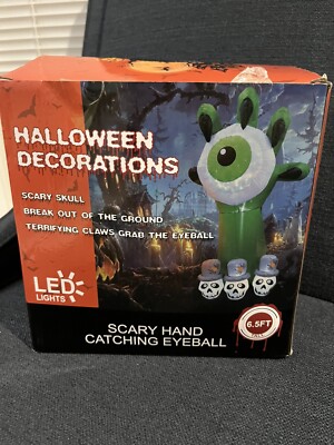 Halloween Inflatables Ebay 6.5FT Halloween Inflatables Outdoor Decorations with Green Ghosts Hand ...