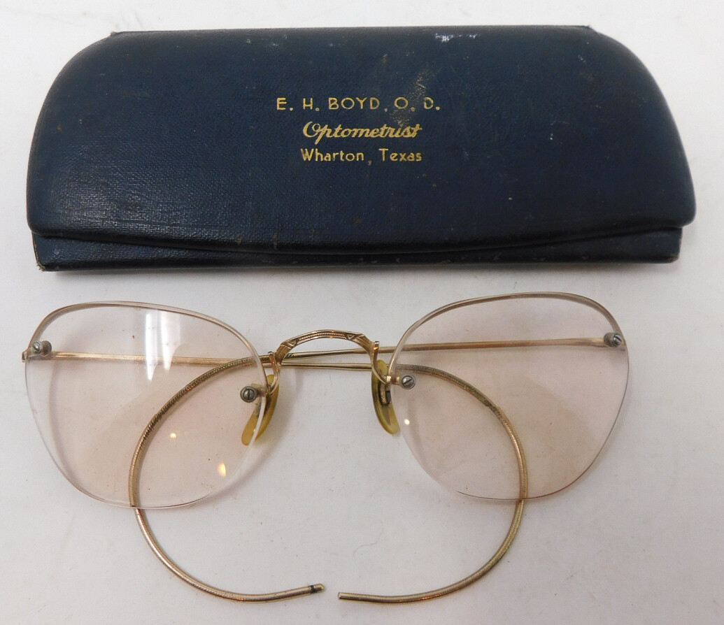 1930s Shuron Vintage Eyewear Glasses 1/10 12K Yellow Gold