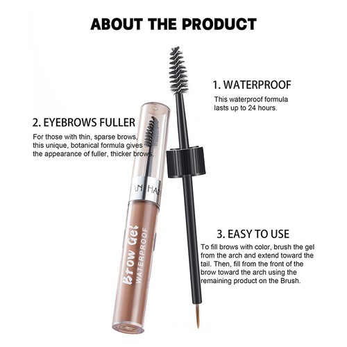 ✿ Semi-permanent Waterproof Peel-off Eye Brow Tattoo Tint Dye Gel Eyebrow Crea 。 - Picture 6 of 20