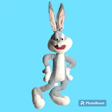 Six Flags Looney Tunes Bugs Bunny Plush 20'" Including Ears Cartoon Theme Park