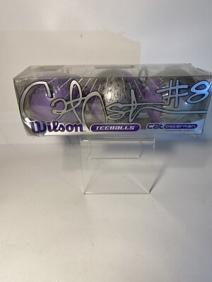 New Wilson Teeballs Cat Osterman #8 Purple and Silver Baseballs Package Damage