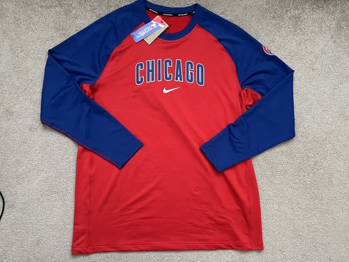 Nike MLB Chicago Cubs Authentic Collection Dugout Sweatshirt Men Size 2XL New - Picture 2 of 9