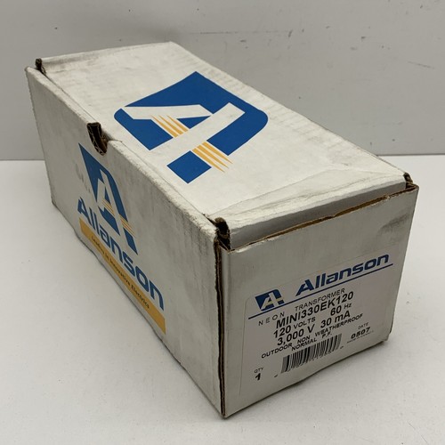 Transformador de letrero de neón Allanson MINI330EK120 PRI: 120V SEC: 3000V 30mA - Imagen 12 de 13