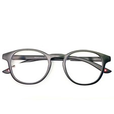 leichte Kunststoff Lesebrille Unisex rund schwarz 1,0 1,5 2,0 2,5 3,0 3,5 Neu