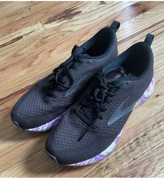 MENS BROOKS REVEL RUNNING SHOES BLACK Colorful SIZE