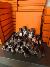 NEW Various HERMES Bolduc Brown Ribbons - 40" to 200" Inches - 100% AUTHENTIC