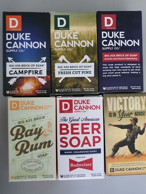 6 x Seife DUKE CANNON SEIFE Heavy Duty Hand Soap Made in USA Pumice