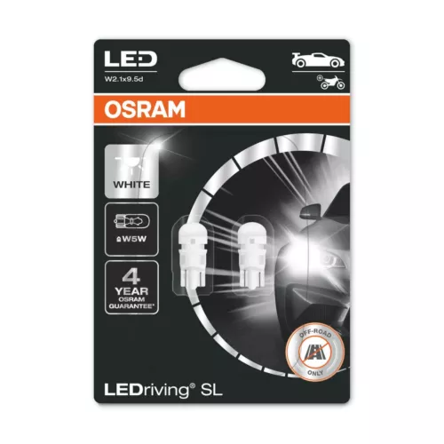 Osram 2 Bombillas Ubicación W5W T10 6000K 2825DWP Premium 4 Antigüedades De Garantía