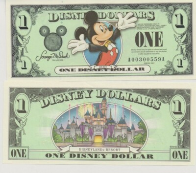 2003 $1. DISNEY DOLLAR - MICKEY - UNC Condition - SERIES 