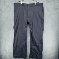 GAP Brand Straight Fit Grey Flat Front Chino Pants Mens 40x30