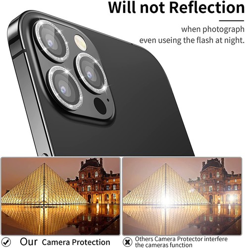 Für iPhone 16 15 14 13 12 11 Pro Max Hartglas Metall Kamera Linse Schutz - Bild 46 von 47