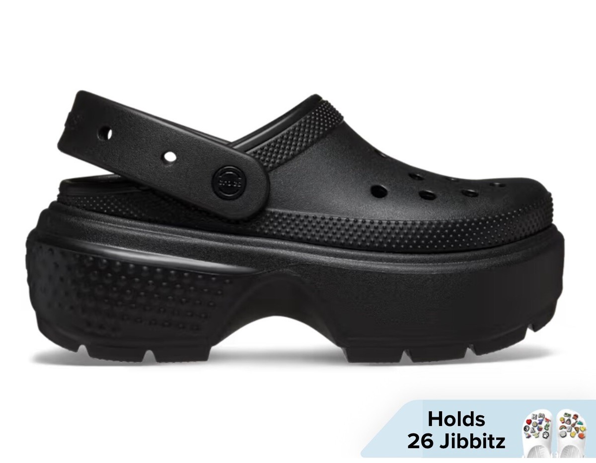 BRAND NEW Crocs Stomp Clogs BLK WMNS Size 11 MNS 9 | eBay