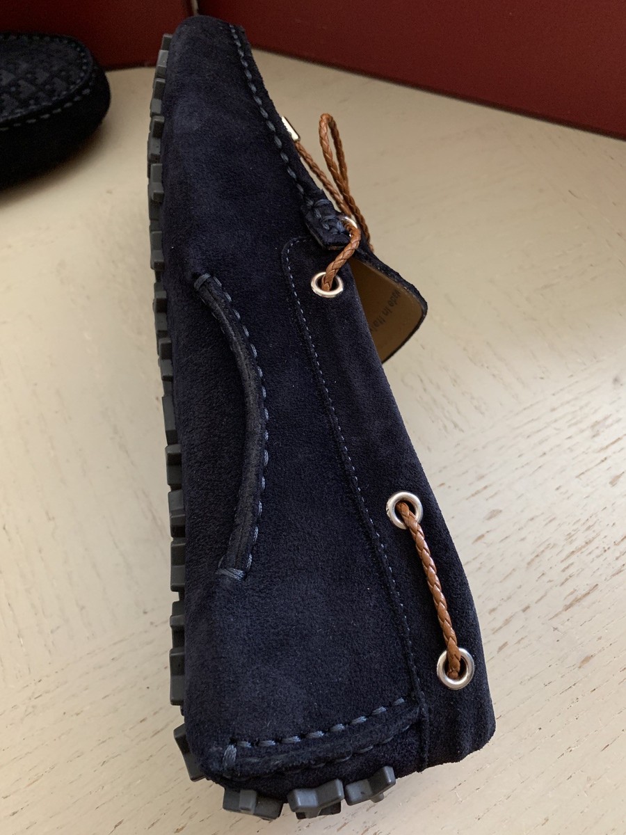 Bally Weilon Suede Driving Loafers Mens US9 New $495 Bally Men Weilon Suide Driver Loafers Shoes Blue  main image 2