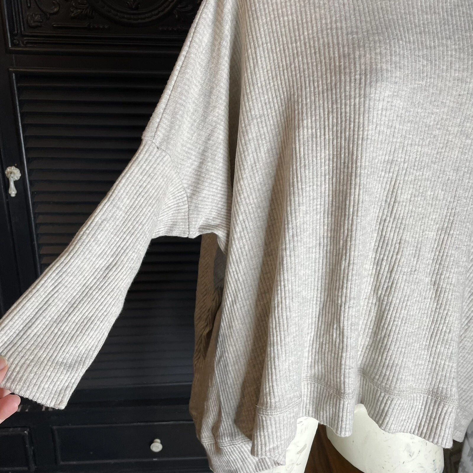 beyond-yoga cozy fleece convertible soft ribbed sweater