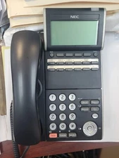 NEC DT300 SERIES MODEL # DLV*XD)Z-Y(BK) LOT OF 9 PHONES