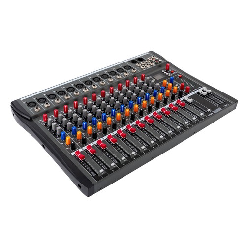 Mixer audio 12 canali USB amplificatore Bluetooth live studio mixer scheda audio - Foto 7 di 20