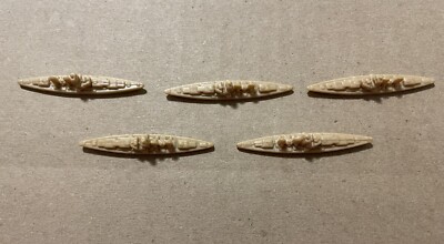 5 1984-87 Axis Allies British Battleship Replacement Game Pieces Milton Bradley