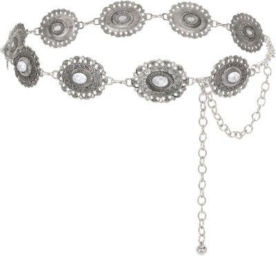 Women Western Concho Metal Chain Belt Cowgirl Boho Waist  display picture 2