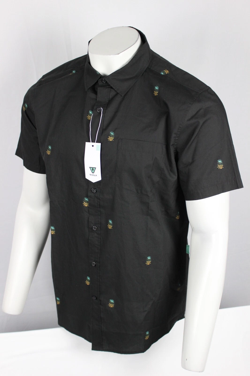 Vissla Men's Fired Up Eco Short Sleeve Button Shirt Lightweight Phantom Black
Opens in a new window 