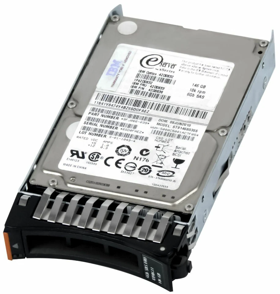 Disco Rigido IBM 42D0633 42D0636 146GB 10000U/Min SAS-2 2.5'' Pollici - Immagine 2 di 3