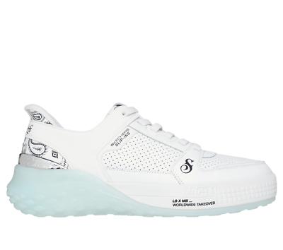 SKECHERS Snoop Dogg Sizzle Slip-ins White Sneaker Men's sizes 7-14