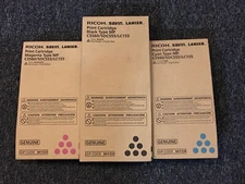Ricoh MP C5560 841333 841335 841336 SET RICOH PRINT CARTRIDGES 1each