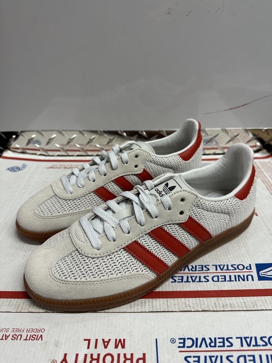 Adidas Samba OG ' Crystal White Preloved Red' IG1380 Size Adidas Samba OG ' Crystal White Preloved Red' IG1380 Size