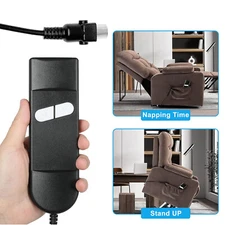 Electric 2 Button 5 Pin Remote Hand Remote Control for Power Recliner Lift Chair
