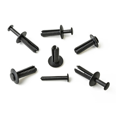 10X Bumper Fastening Clip In Black For Opel, Fiat