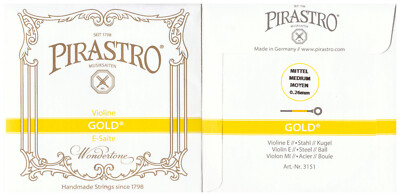Saite Pirastro Gold, Kugel Violine E-4/4 mittel