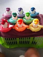 Tomy Aquafun Do-Re-Mi Dolphins Bath Tub Toy Game Baby Toddler Child 1997 Vintage