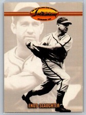 💎1993 Ted Williams Baseball #92 Enos Slaughter - St. Louis Cardinals💎