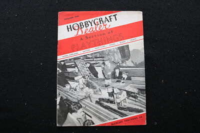 1940 DECEMBER HOBBYCRAFT DEALER MAGAZINE - MODEL TRAIN SET COVER - SP 4188D