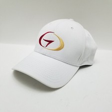 Game On New Era 39 Thirty White Flex Stretch Hat Cap Med/Large Garnet Gold
