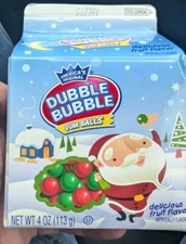 New-Dubble Bubble Gum America’s Original Gum Balls. 4 oz. Christmas Edition