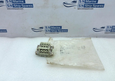 Harting Han 6 E-M Male Insert 16A 500V 6kV 600V