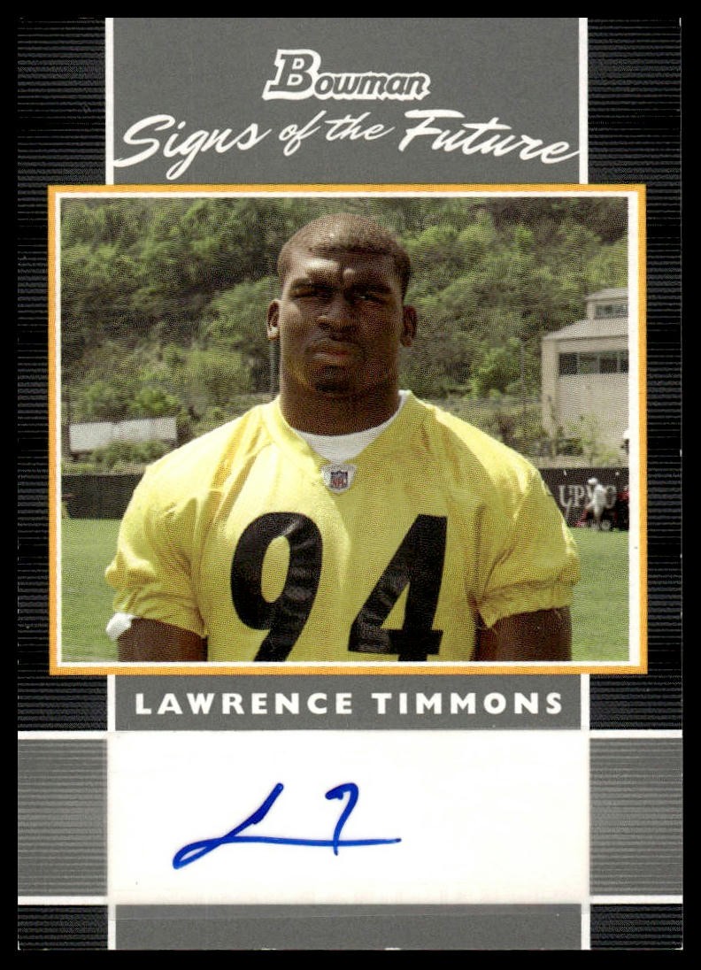 Lawrence Timmons Bowman Signs of the Future #SFLT Base