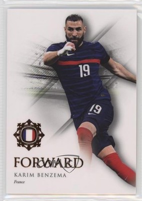 2022 Futera Unique World Football Forwards Orange 22/53 Karim Benzema #062 0q2