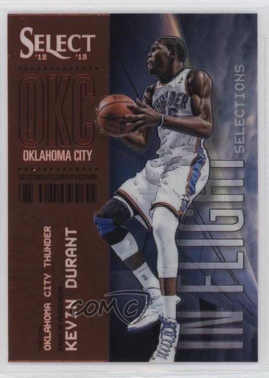 2012-13 Panini Select In Flight Selections Kevin Durant #20 0n09