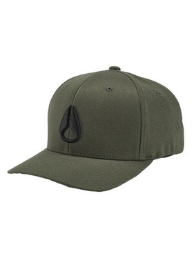 Nixon Deep Down Flexfit Athletic Fit Hat Olive/Black