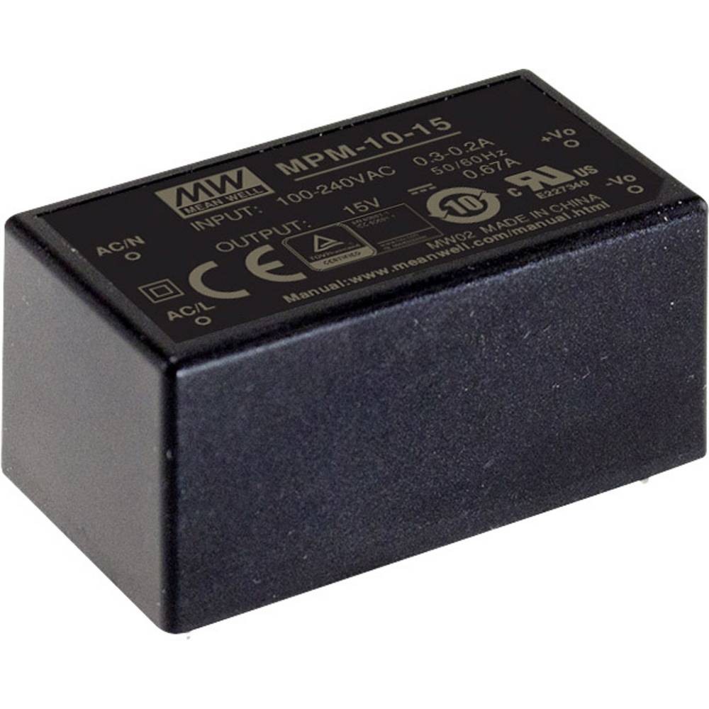 Alimentation PCB MPM-10-5 5V de précision avec isolation renforcée classe II