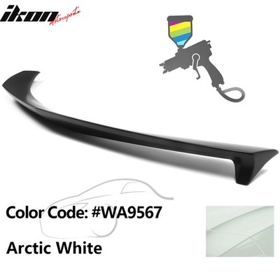 Fits 20-25 Corvette C8 2022 Z51 Low Profile Trunk Spoiler #WA9567 Arctic White