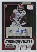 2021 Contenders Draft Picks College Campus Ticket 15/99 Whop Philyor Auto 03rx