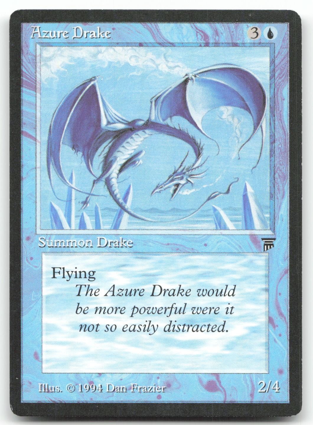 Azure Drake Uncommon Legends Magic: The Gathering Lightly Played