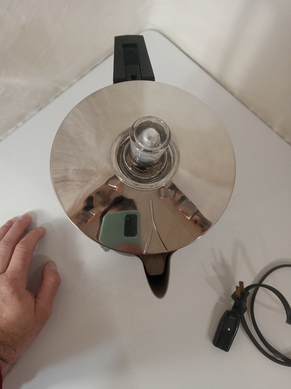 Vintage Sears Immersible Percolator Coffee Maker Electric Tested Works