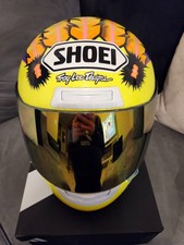 Shoei Scott Russell Autographed Troy Lee Race Helmet 97-98 Superbike AMA Daytona